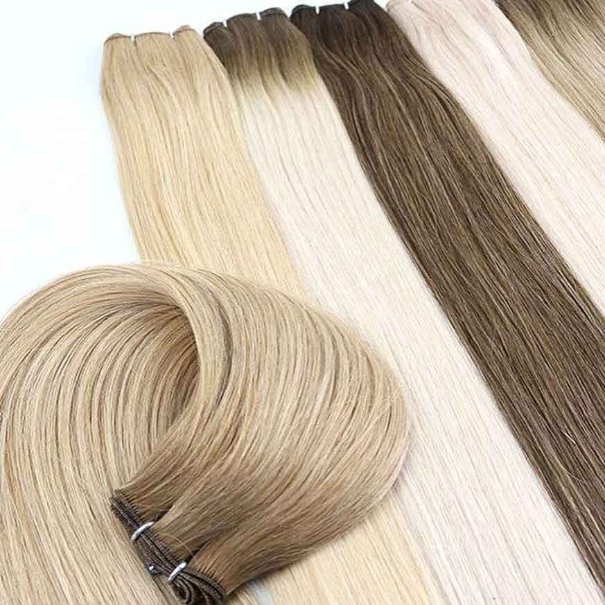 Extensiones de pelo humano rubio (100g)